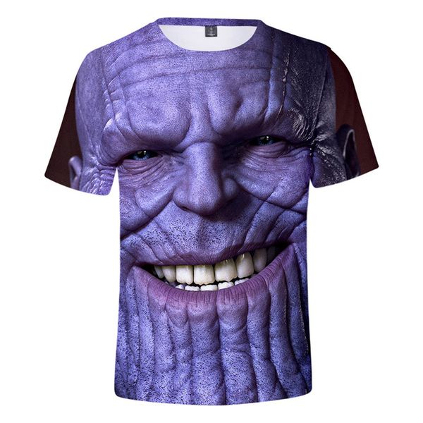 

Avengers Endgame Thanos Mens Designer Tshirts Short Sleeve O Neck Summer Fashion Mens Tops Male Newest Tees