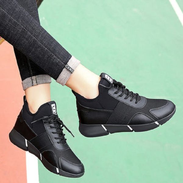 

2019 spring new casual flat bottom with non-slip ladies shoes, Black