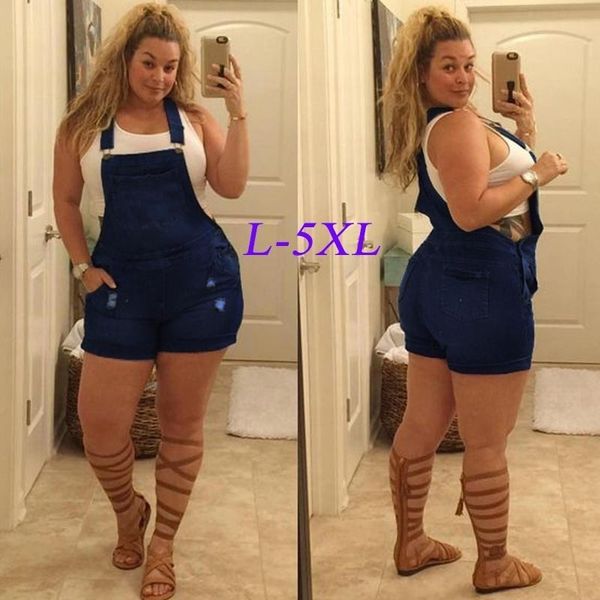 

fashion women's loose denim bib pants overalls jeans shorts women jumpsuits rompers, Black;white