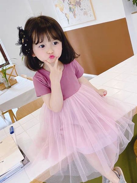 

2020 baby girls summer tutu dress girl kids party birthday princess dresses children clothes vestidos, Red;yellow
