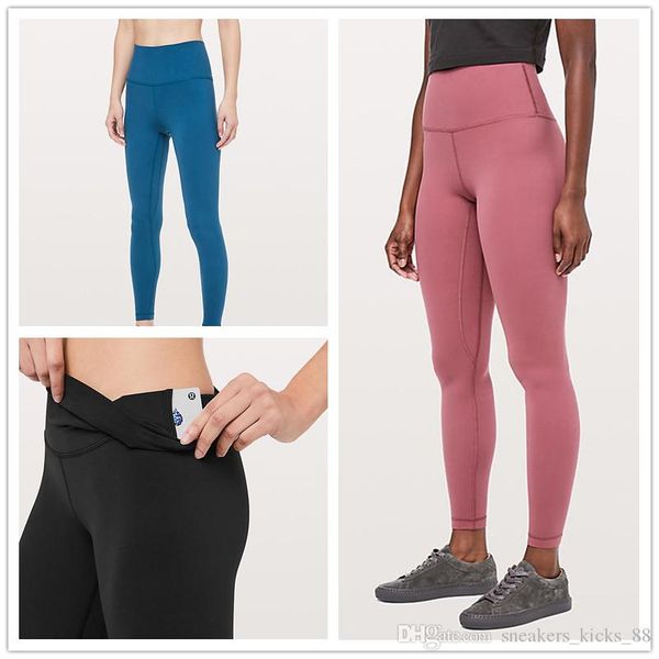 

Топ lululemon lulu Women High Waist Align Pants Sports Gym Wear леггинсы эластичный фитнес общий полный колготки тренировки йога брюки 1