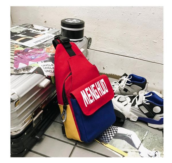 

designer- waist package with letters luxury pockets men's zipper outdoor waist package riding classic messenger bag