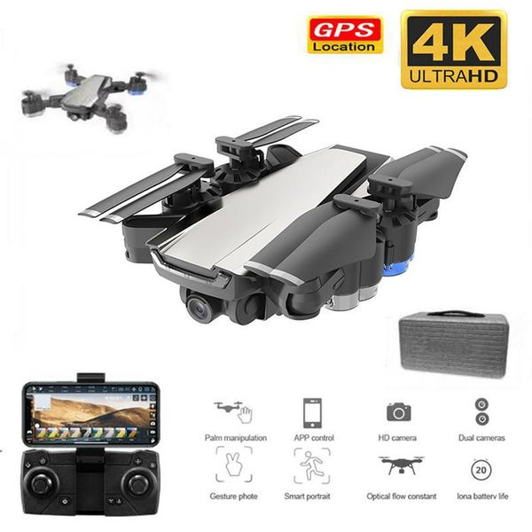 

gps drone with 4k camera foldable drones with hd adjustment 50x zoom camera wide angle wifi fpv rc quadcopter professional for adults 1080p