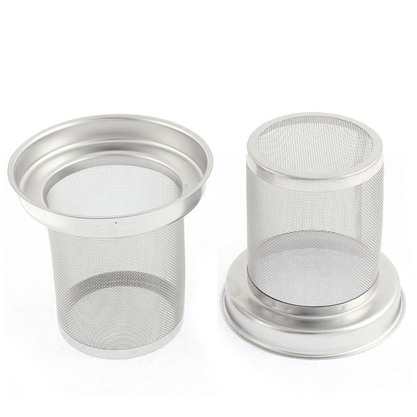 

stainless steel round loose tea infuser filter strainer cup mug 2 pcs tea strainers