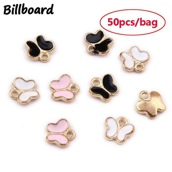 

floating charms enamel charms for diy jewelry making accessories zinc alloy for jewelry making butterfly 7x7mm 50pcs/bag, Bronze;silver