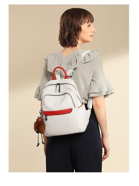 

2020 new women's backpack fashion wild backpack simple casual