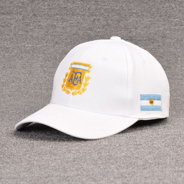 Bola Caps Copa do Mundo Futebol Cap Argentina Caps Baseball Cap Homens Respirável Chapéu Senhoras Moda Net Fino Algodão Sol de Secagem Rápida T200409