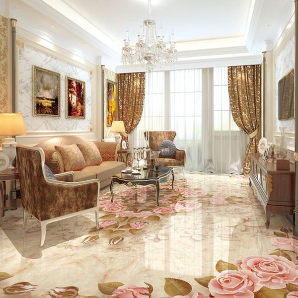 

self-adhesive] 3d floor tile flower 191 floor wallpaper mural wall print decal wall murals