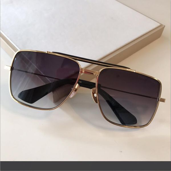 

новые роскошные модные солнцезащитные очки 403 мужчины дизайн металла старинные титановые солнцезащитные очки мода стиль пилотная рамка уф 4, White;black