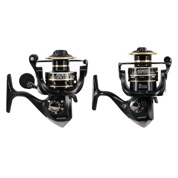 

2pcs full metal left / right handle spinning fishing reel sea wheel 1 bb 5.2:1