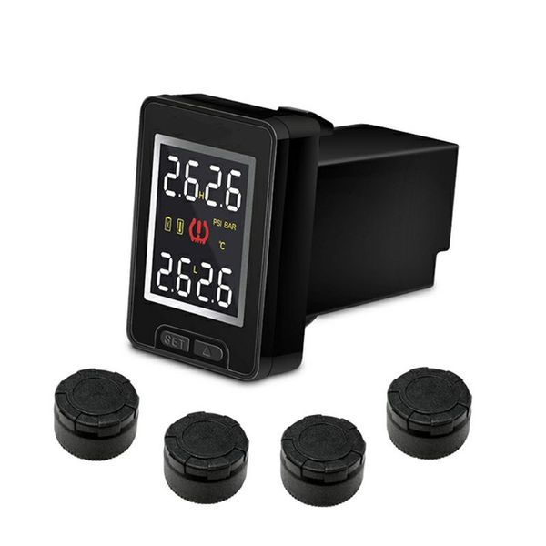 

u912 car tpms tire pressure monitoring system lcd display auto tyre alarm for with 4 sensors wireless alarm systems