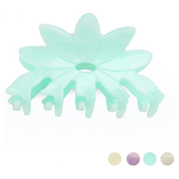 

candy color hair accessories - flower hair claw for women girls - clamp ornament jewelry for braid everday, Golden;white