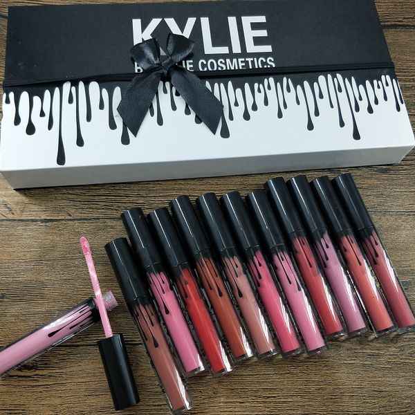 

Горячий макияж высокое качество 12 цвет / комплект блеск для губ Матовый ВОДОНЕПРО