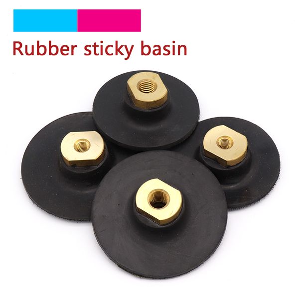 

1pcs 3'' 4'' rubber based back pad m10/14 thread diameter for diamond polishing backer pads sanding discs backing holder