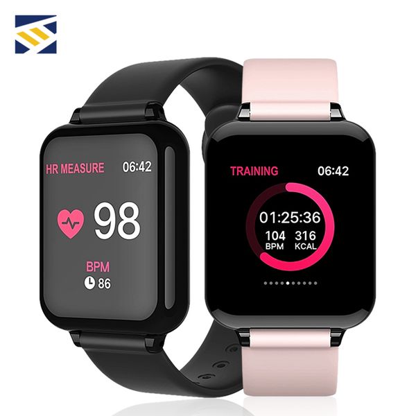 

2019 bracelet band smart watch men waterproof heart rate monitor blood pressure sport b57 smartwatches women for iphone android xiaomi