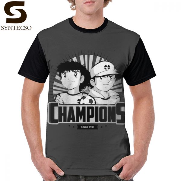 

tsubasa captain t shirt winner t-shirt short sleeve classic graphic tee shirt funny graphic polyester mens plus size tshirt, White;black