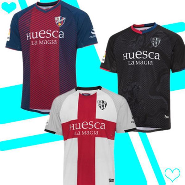 

2019 2020 уэска футбол джерси камачо мелеро евгений кристо escriche феррейро пользовательские дома в гостях третий футбол рубашка майо 19 20, Black