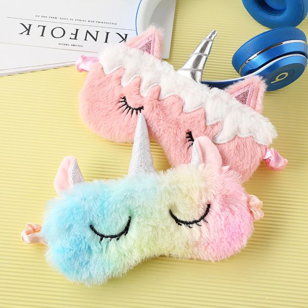 

Unicorn leeping ma k eye care tool ice cream color eye ma k blindfold eye cover hadow oft cover for traveling leep eye hade 11 color