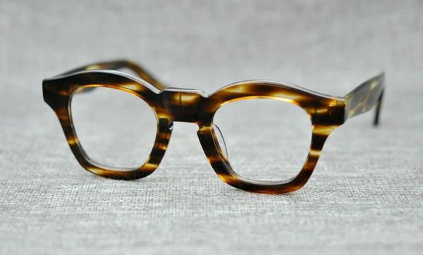 Оптовые - высокое качество ручной работы японская пластина рамки ретро очки нерегулярные рамки толстые уличные стиль