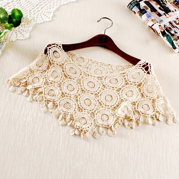 

summer womens lace cardigan waistcoat cape short smock bolero sundress hot, White