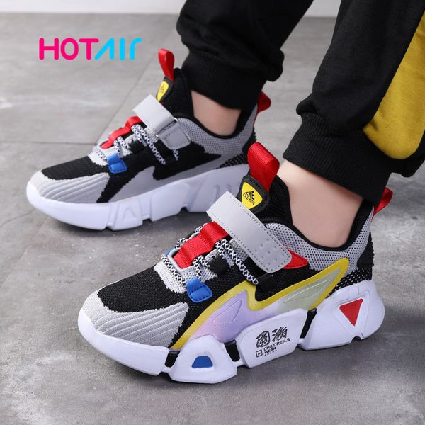 

2020 autumn kids sport shoes for boys sneakers girls fashion casual children shoes boy running child chaussure enfant, Black;red