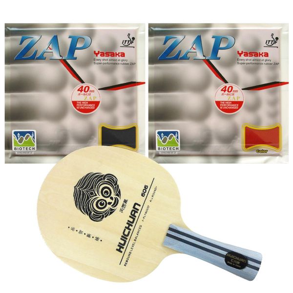 

pro table tennis pingpong combo racket galaxy yinhe huichuan 606 with 2 pieces yasaka no ittf zap 40mm biotech long shakehand-fl