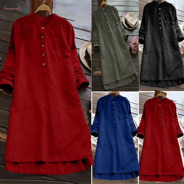 

spring dress women long sleeve loose casual button blouse shirt dress fashion vintage loose dress vestidos 3, Black;gray