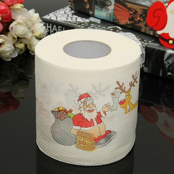 

christmas toilet paper santa claus xmas home household supplies toilet paper roll living room dcor us disposable dinnerware