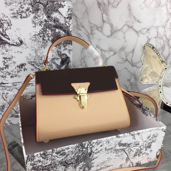 

new fashion luxury designer woman handbag cross body bags shoulder genuine leather tote purse bags original cowhide 25cm