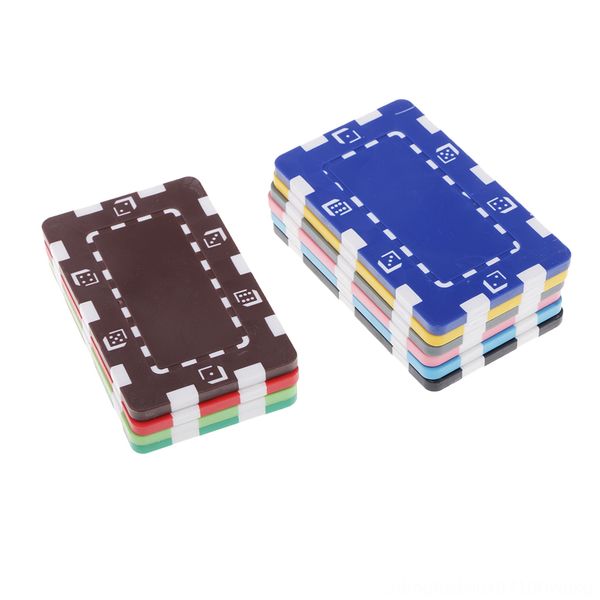 

11 running wear athletic & outdoor apparel pieces casino poker chips with numbers 11 square poker chips, Black;blue