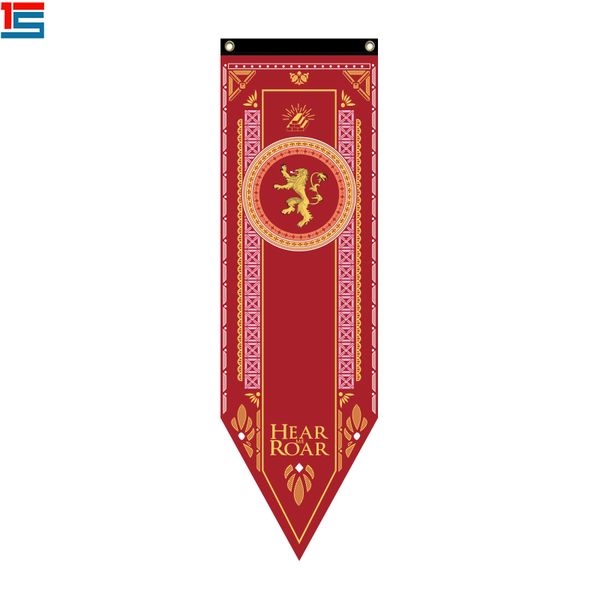 

game of thrones house stark tournament banner flag 48*150cm 10 styles outdoor flags garden decorations outdoor activities