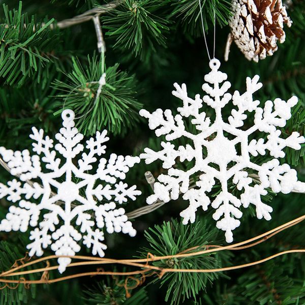 Acquista Fiocco Di Neve Scintillio Di Natale Ornamento Di Plastica Bianca Natale Fiocco Di Neve Albero Congelato Decorazioni La Casa A 325 Dal