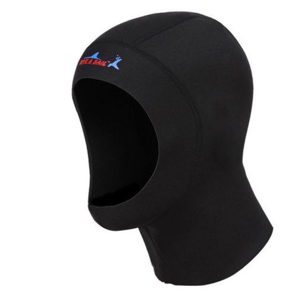 

diving cap 1mm neoprene protect hair swimming hat with shoulder snorkeling equipment hat hood neck cover snorkeling cap #f swimming caps