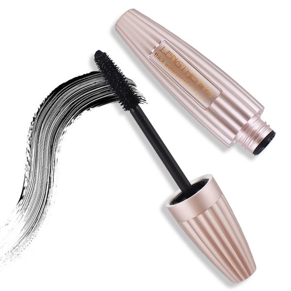 

make up black mascara eyes makeup liquid mascaras eyelashes curling & lengthening pen eye lash curler brush thick tool rimel 1pc