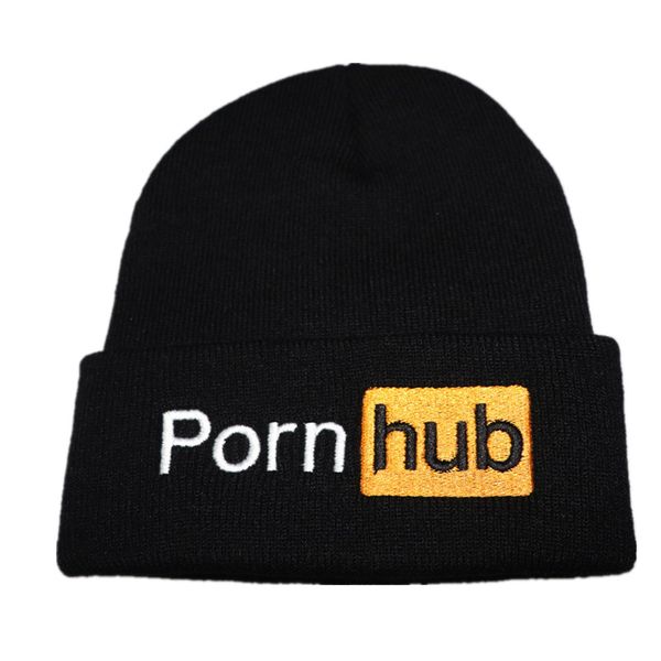 

Высокое качество embroiderycap мужчины Шапочка hat Pornhub Hat логотип зима Шапочка Skullies Cap Мужчины Женщины теплый вязать шапочку черная шляпа шапки