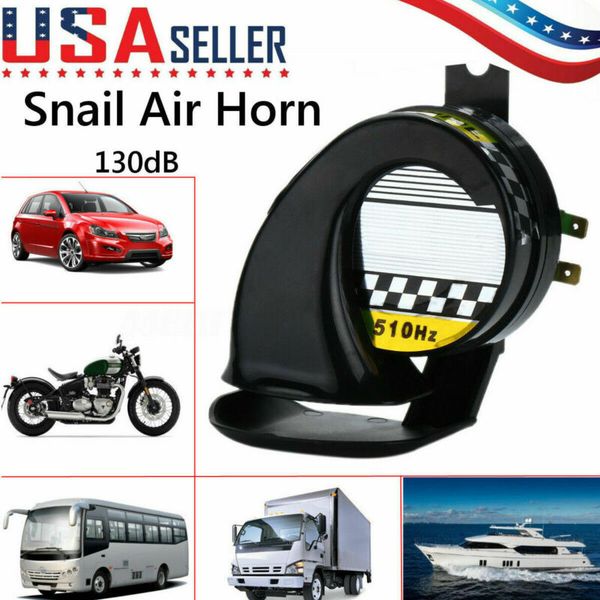 

universal dc 12v 130db loud motorcycle truck car snail air horn siren waterproof