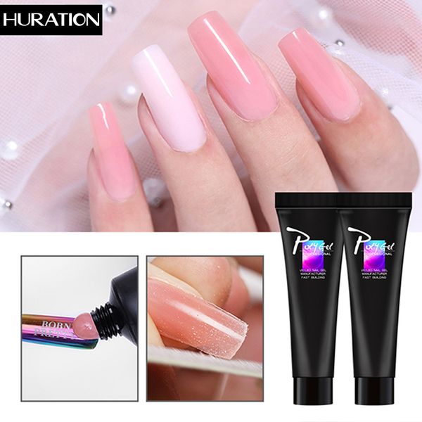 

huration new products 9 colors camouflage building gel for nails hard gel-like extension of acrylic, Red;pink