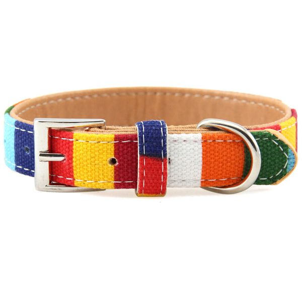 

pet product padded big dog collar personalized canvas&leather puppy cat necklace for small medium large dog chihuahua collars