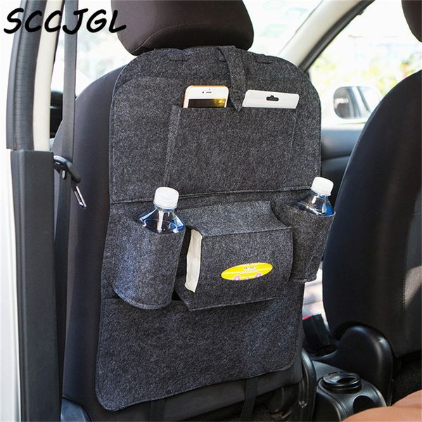 

car high-grade felt cloth organizer toys storage container bags box styling car seat back bagtidying auto interior