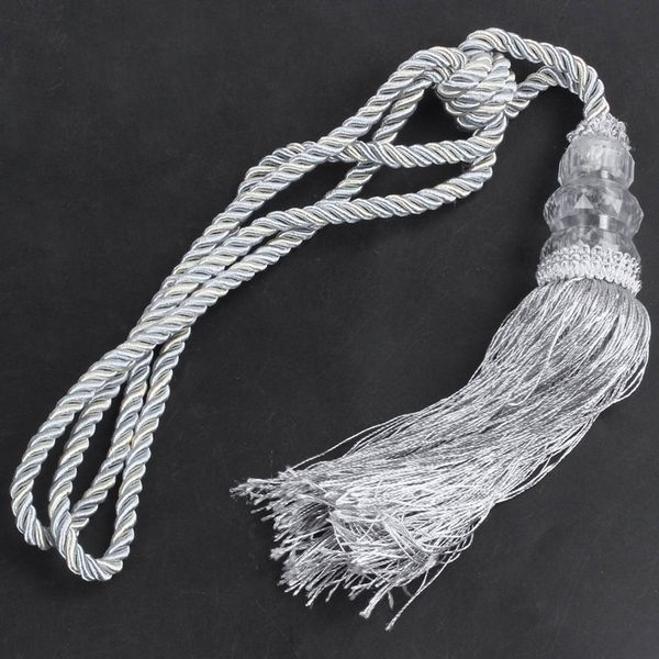 

1pair 50см кисточкой занавес бинты серебро серый другой home decor