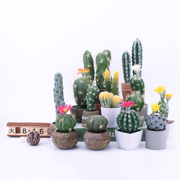 

simulated potted cactus home pendant, without basin