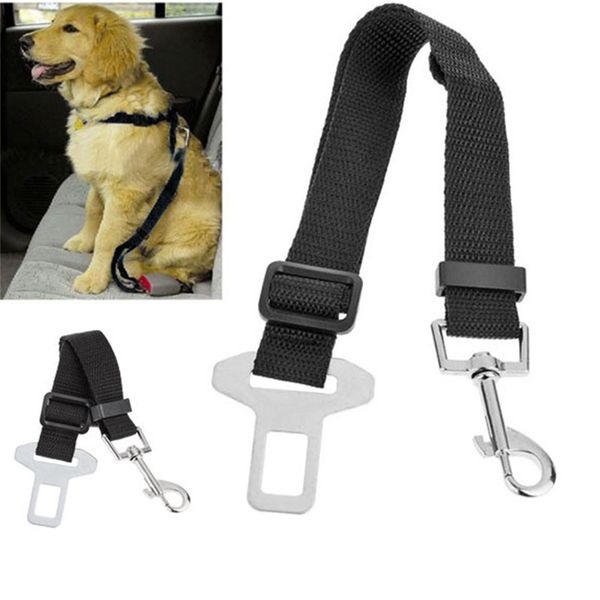 

1 pc adjustable pet cat dog car safety belt collars pet restraint lead leash travel clip car safety harness for most vehicle