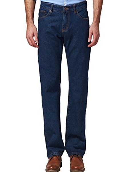 

sslr men's classic regular fit straight leg cowboy jean, Blue