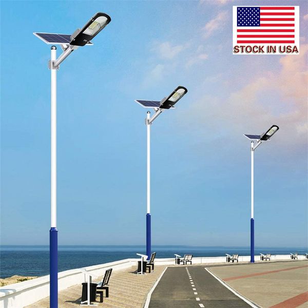 2020 New Solar LED Rua Luz 60W 100W Alto Brilho 3030 LED IP65 Luz de Inundação Solar ao ar livre