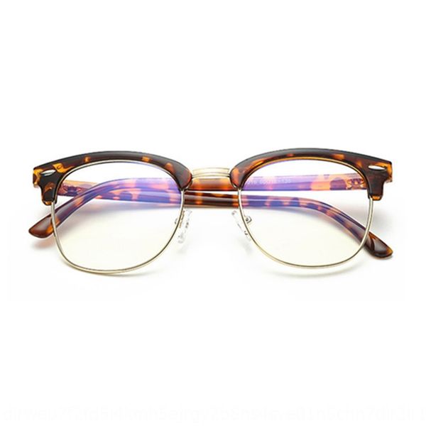 

men's and goggles women's fashionable frame glasses metal computer goggles with myopia 3016 plain glasses, White;black