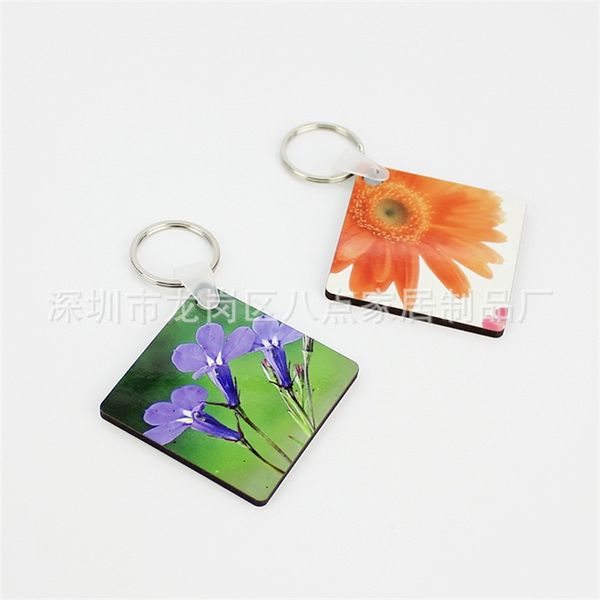 

wooden blank key ring sublimation blanks customize keys buckle keychain geometry business activities gifts 0 95bd uu