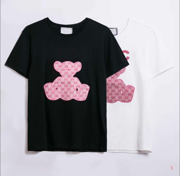 

20ss designer t shirt for men and women fashion brand summer tshirts mens womens casual tees with printed 2 colors size s-2xl, White