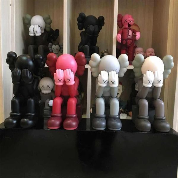 

Горячая 28 см 0.9 кг Originalfake KAWS компаньон сидя фигура с оригинальной коробкой KAWS фигурка модель украшения подарок