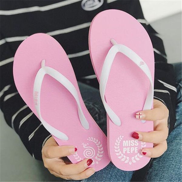 

diweini 2019 new 1 pair women's home slippers spring summer fashion woman flip flops sandalias mujer women shoes d621, Black