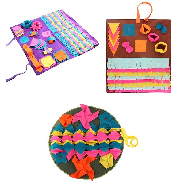 

pet dog sniffing mat find food training blanket play toys dog mat for relieve stress puzzle sniffing mat pad